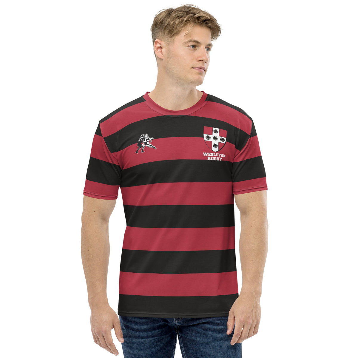 Rugby Imports Wesleyan Rugby Striped T-shirt