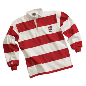 Rugby Imports Wesleyan Rugby Traditional 4 Inch Stripe Rugby Jersey