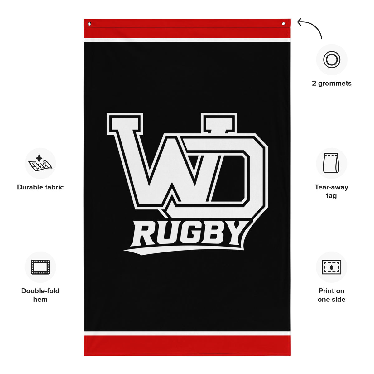 Rugby Imports West Ottawa Rugby Wall Flag