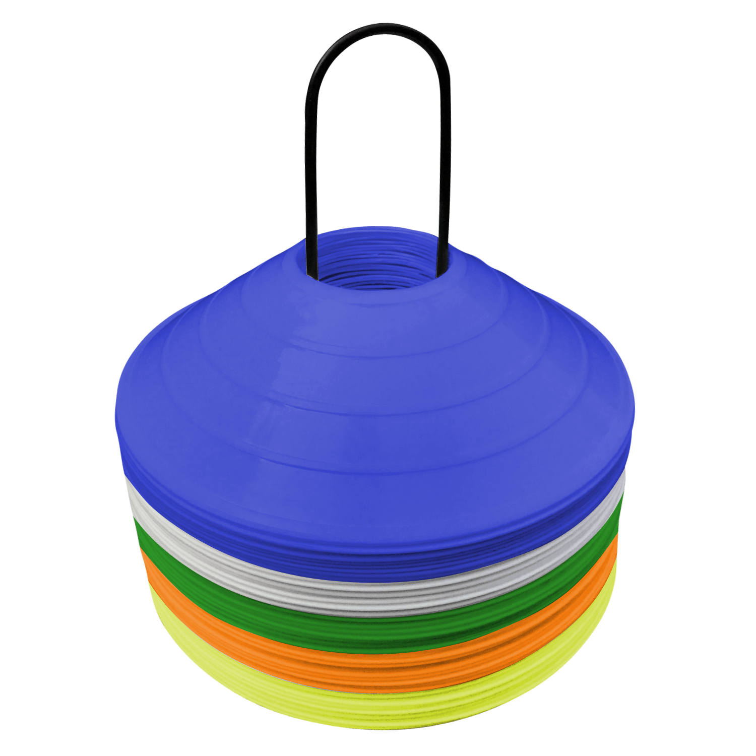 Rugby Imports Agility Disc Cone 5-Color 50 Pack