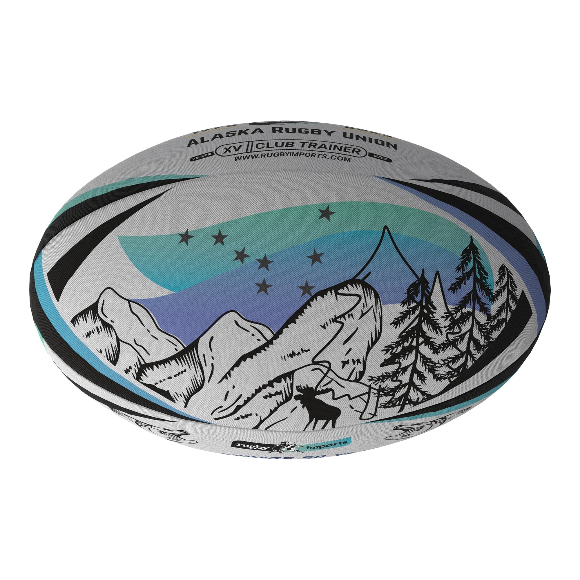 Rugby Imports Alaska Rugby Union XV Club Trainer Ball