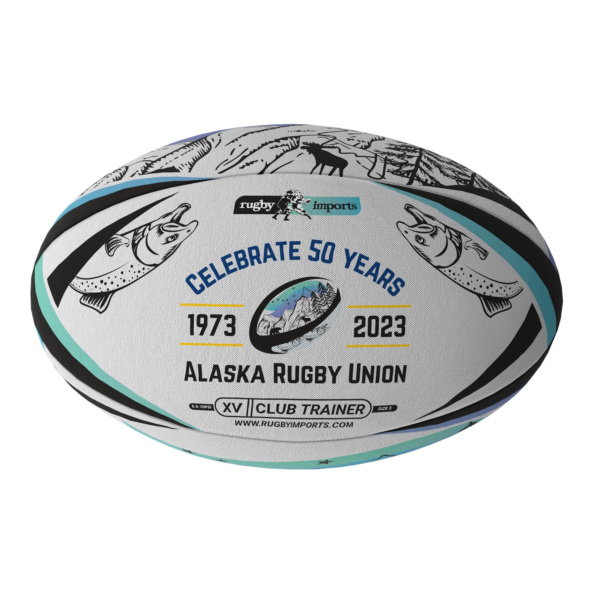 Rugby Imports Alaska Rugby Union XV Club Trainer Ball