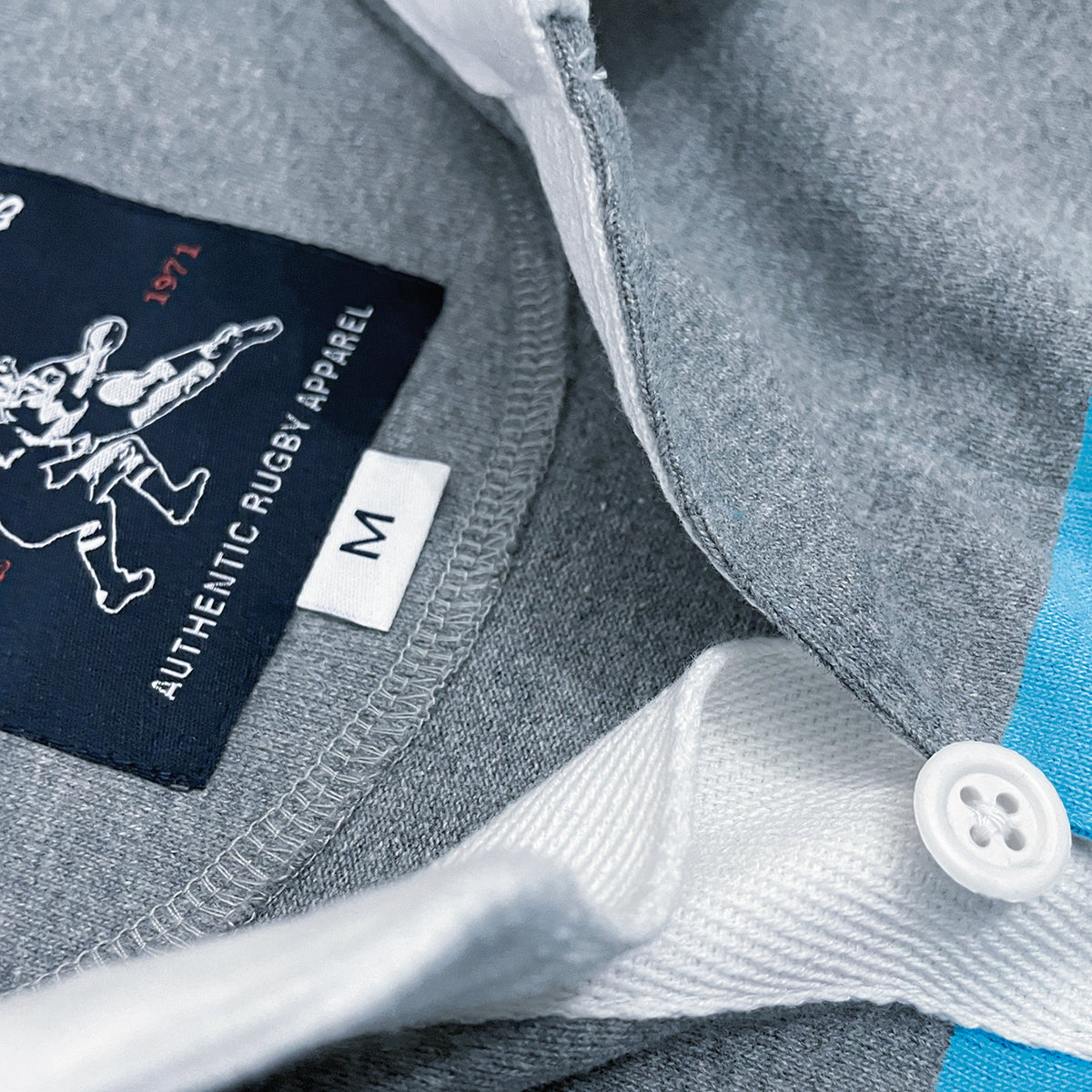 Rugby Imports Argentina Grey Hoops Rugby Jersey