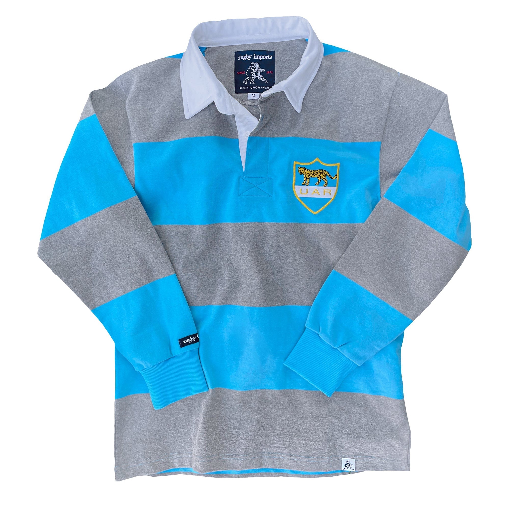 Rugby Imports Argentina Grey Hoops Rugby Jersey