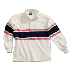 Rugby Imports Barbarian Casual Weight Acadia Stripe Rugby Jersey