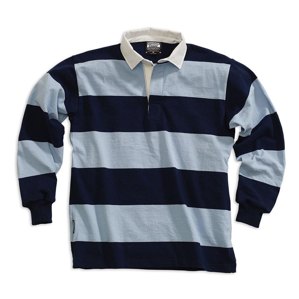 Casual Weight Stripe Barbarian Rugby Shirt - Rugby Imports