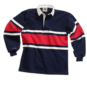 Rugby Imports Barbarian Traditional Collegiate Stripe Rugby Jersey