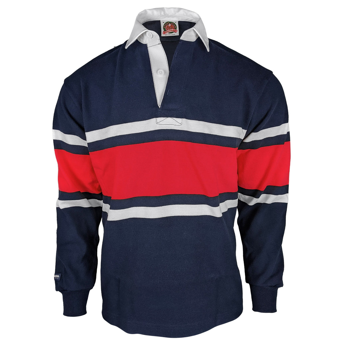 Rugby Imports Barbarian Traditional Collegiate Stripe Rugby Jersey