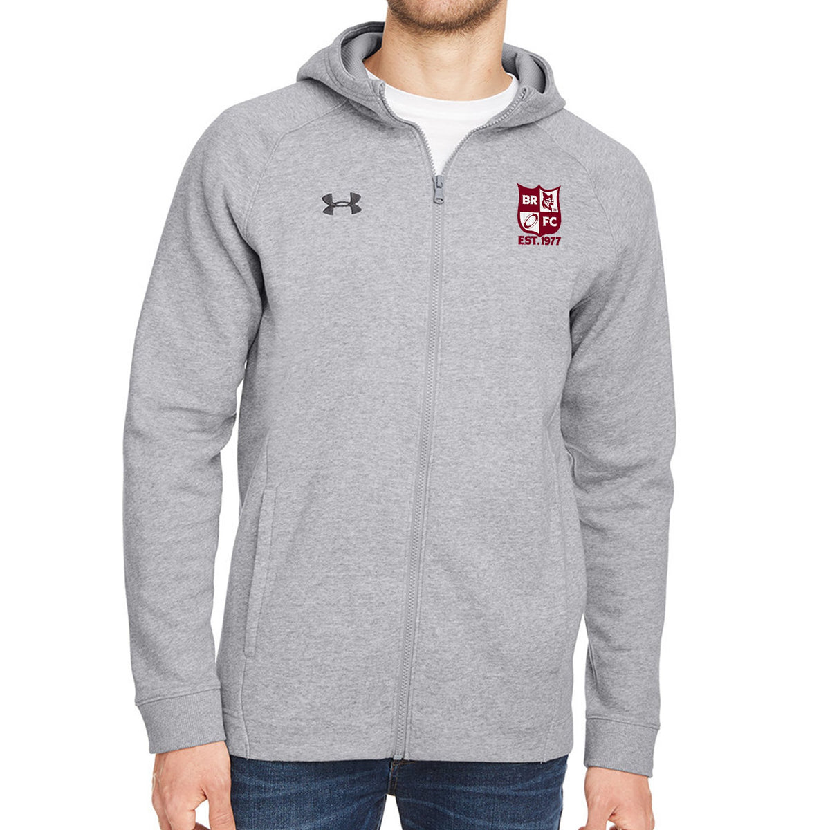 Rugby Imports Bates RFC UA Hustle Zip Hoody