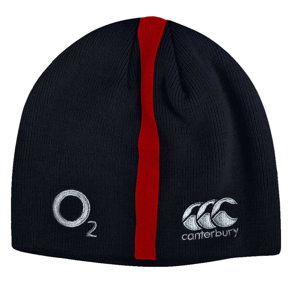 Rugby Imports CCC England Rugby Fleece Red Stripe Beanie