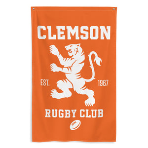 Rugby Imports Clemson Rugby Club Wall Flag