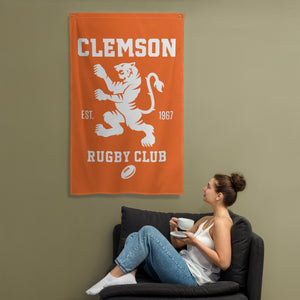 Rugby Imports Clemson Rugby Club Wall Flag