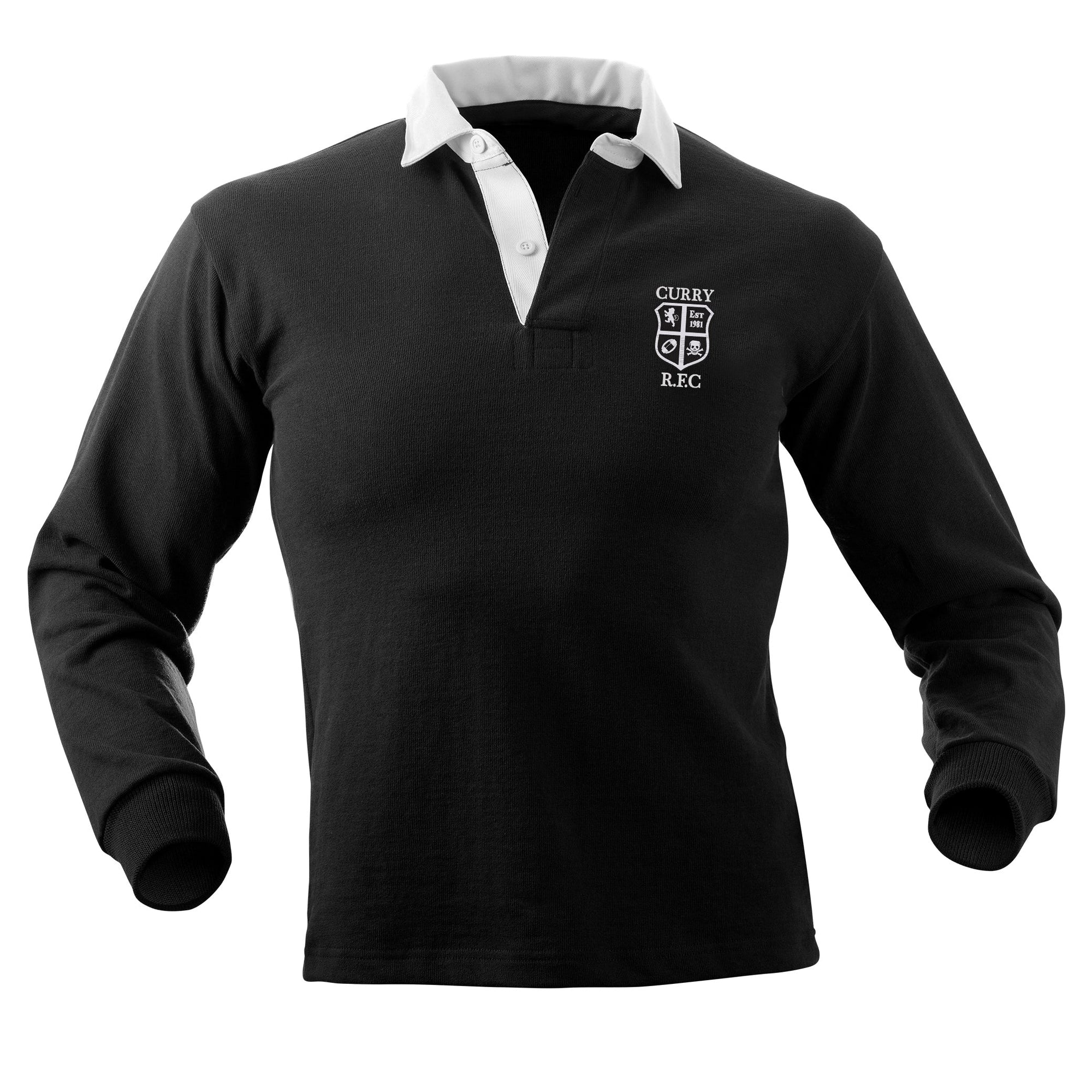 Rugby Imports Curry College Solid Traditional Rugby Jersey