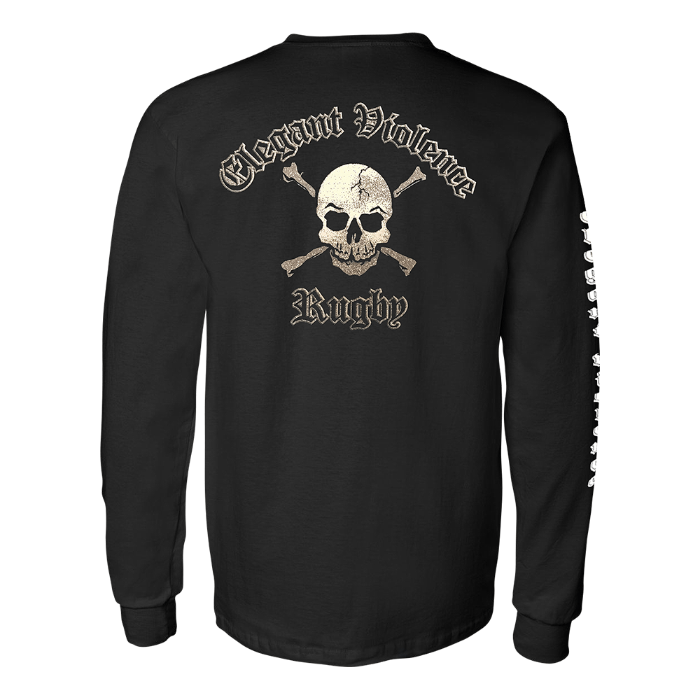 Rugby Imports Elegant Violence Rugby Skull LS T-Shirt