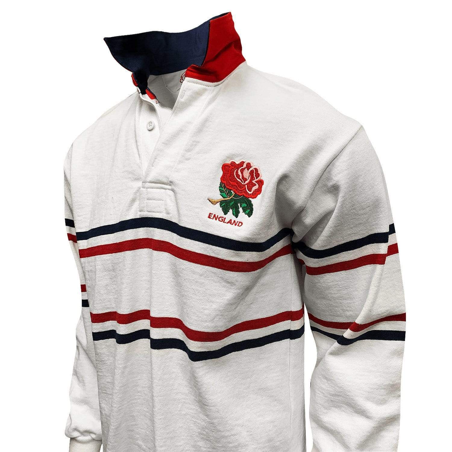 England Split Stripe Traditional Rugby Jersey