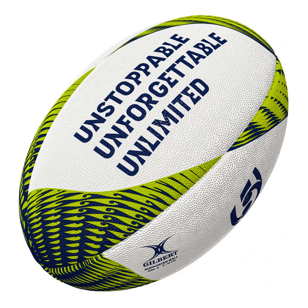 Gilbert Rugby Ball Japan - Größe 5, Gummi-Griff, Latex-Kammer