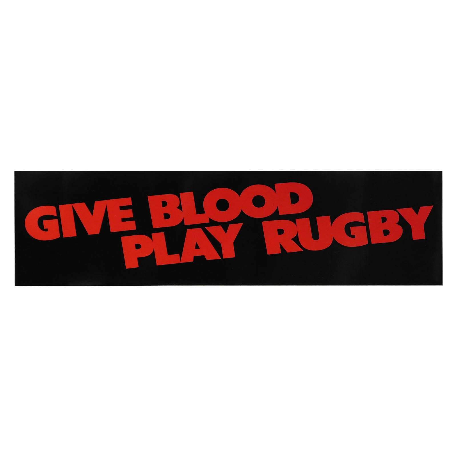 Rugby Imports Give Blood Bumper Sticker
