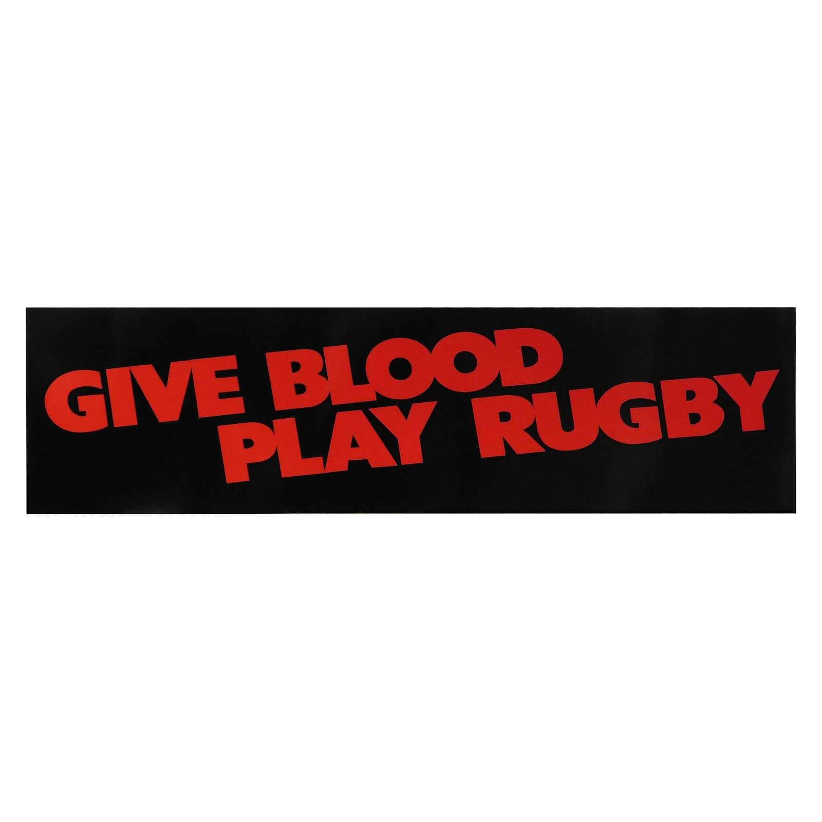 Rugby Imports Give Blood Bumper Sticker
