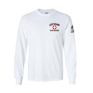 Rugby Imports Give Blood Play Rugby LS T-Shirt