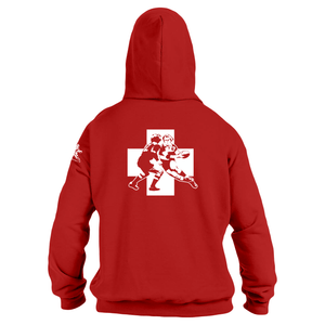 Rugby Imports Give Blood Play Rugby Red Hoodie