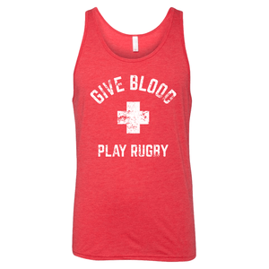 Rugby Imports Give Blood Play Rugby Tank Top