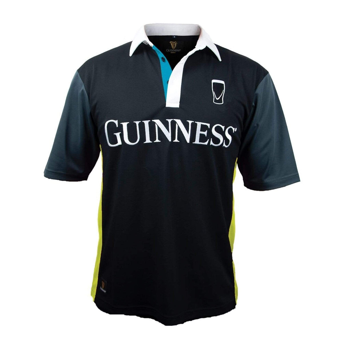 Rugby Imports Guinness Black & Yellow Stripe Rugby Jersey