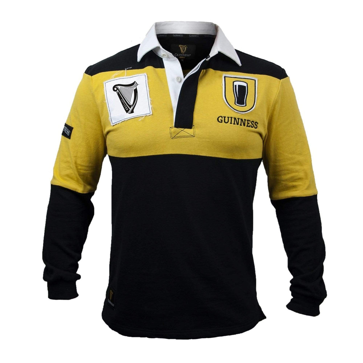 Rugby Imports Guinness Mustard & Black Rugby Jersey
