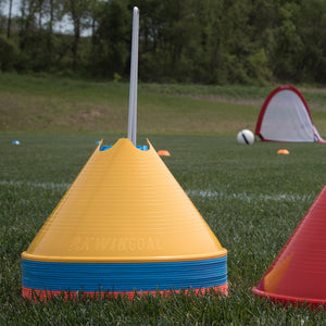 Rugby Imports Kwik Goal Jumbo Disc Cones - Set of 12