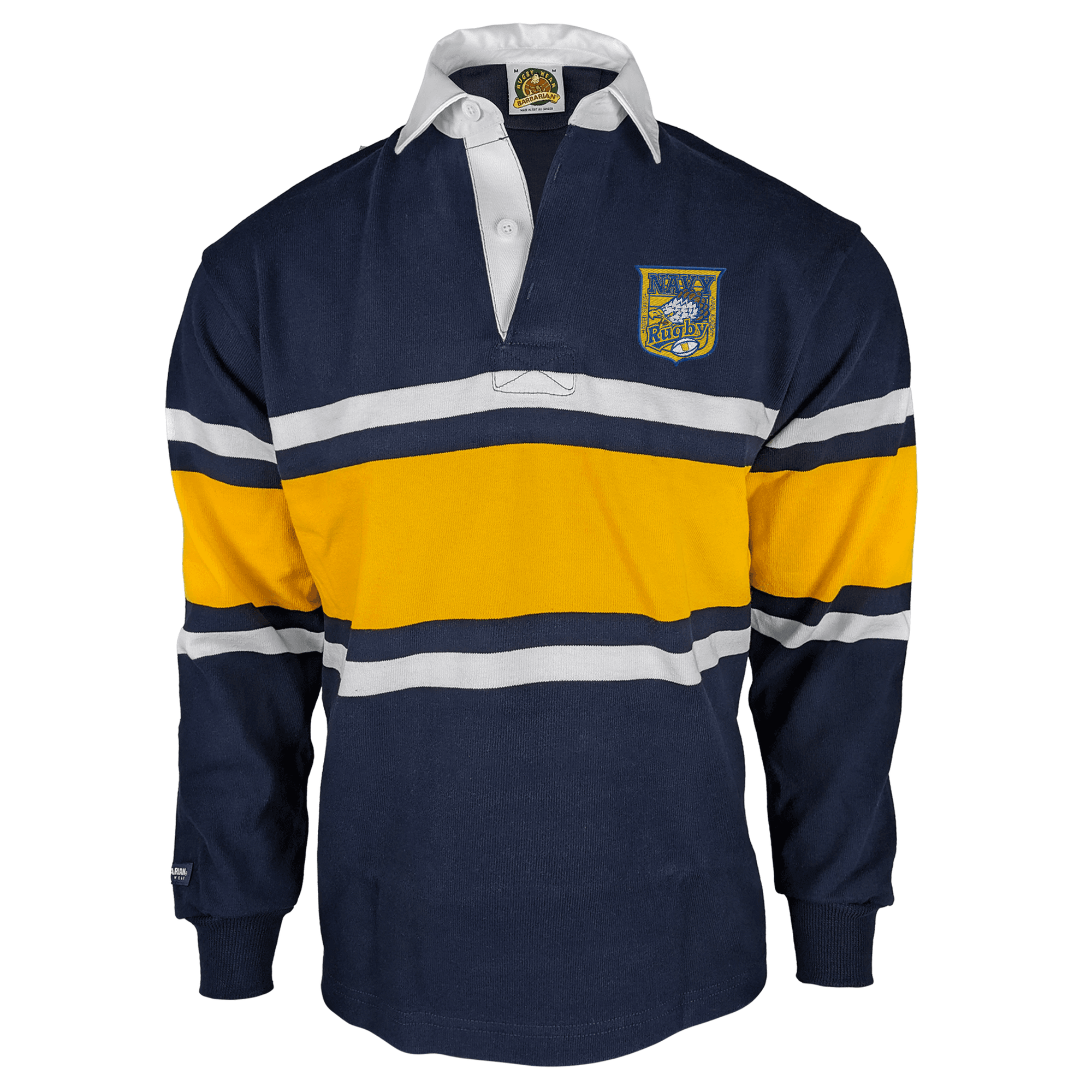 Rugby Imports Navy Alumni Collegiate Stripe Rugby Jersey