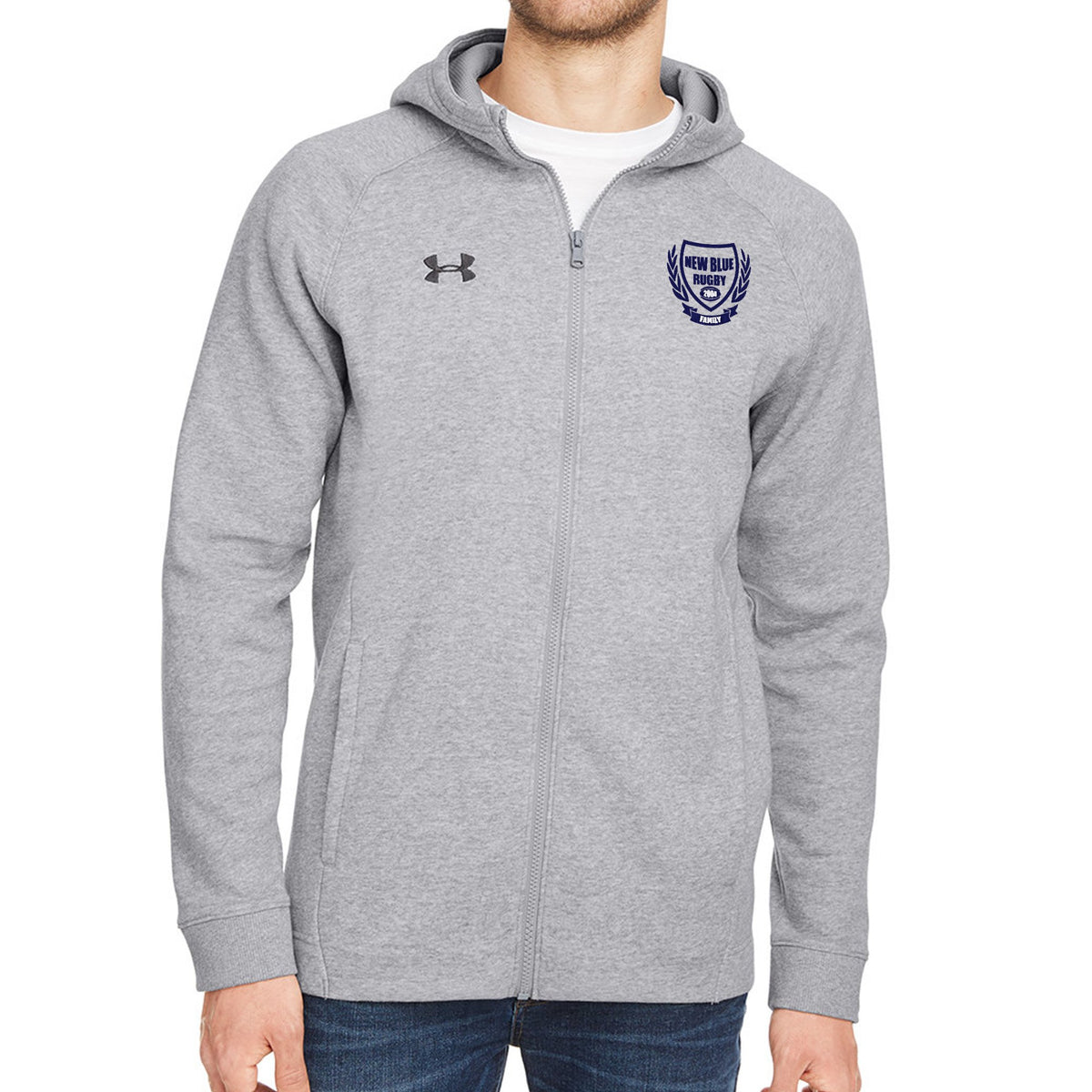 Rugby Imports New Blue Rugby Hustle Zip Hoody