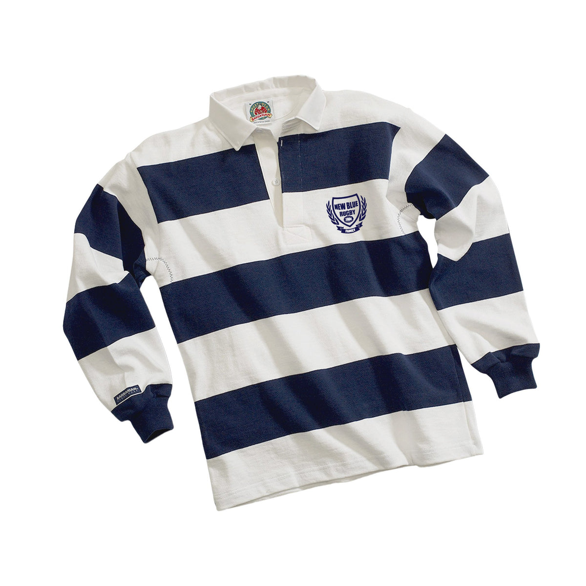 Rugby Imports New Blue Traditional 4 Inch Stripe Rugby Jersey