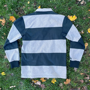 Rugby Imports New Zealand Grey Hoops Rugby Jersey