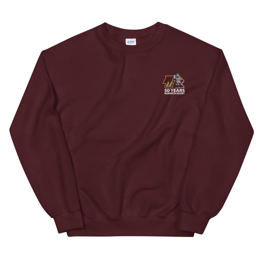 Rugby Imports Norwich Rugby 50th Anniversary Crew Neck Sweatshirt