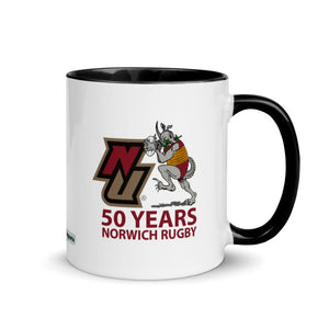 Rugby Imports Norwich Rugby 50th Anniversary Mug with Color Inside
