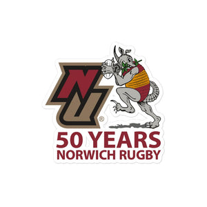 Rugby Imports Norwich Rugby 50th Anniversary Stickers