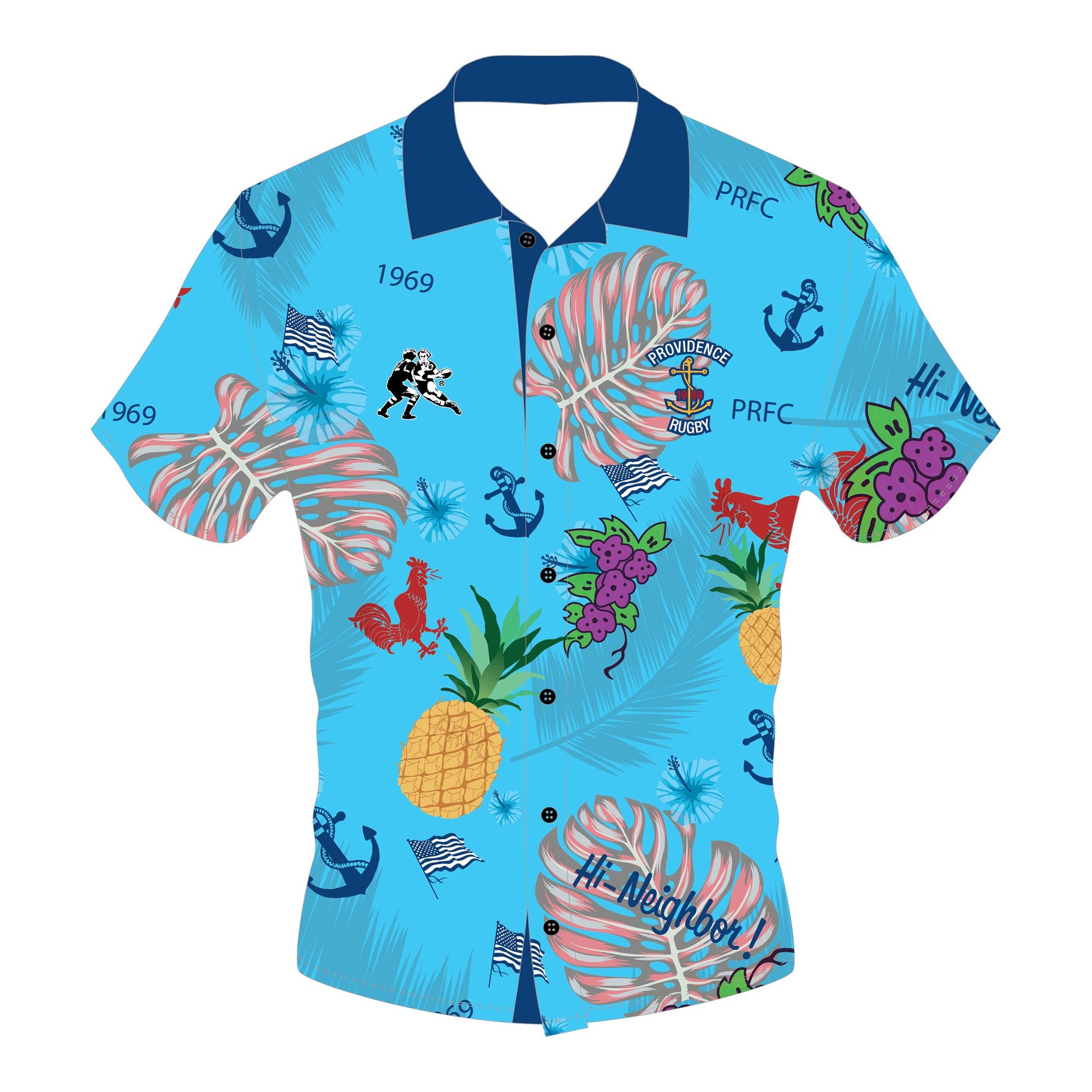 Rugby Imports Providence Rugby Hawaiian Shirt