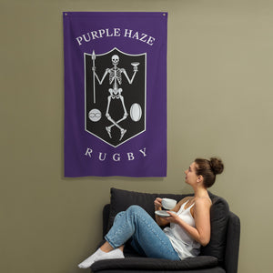 Rugby Imports Purple Haze Rugby Wall Flag