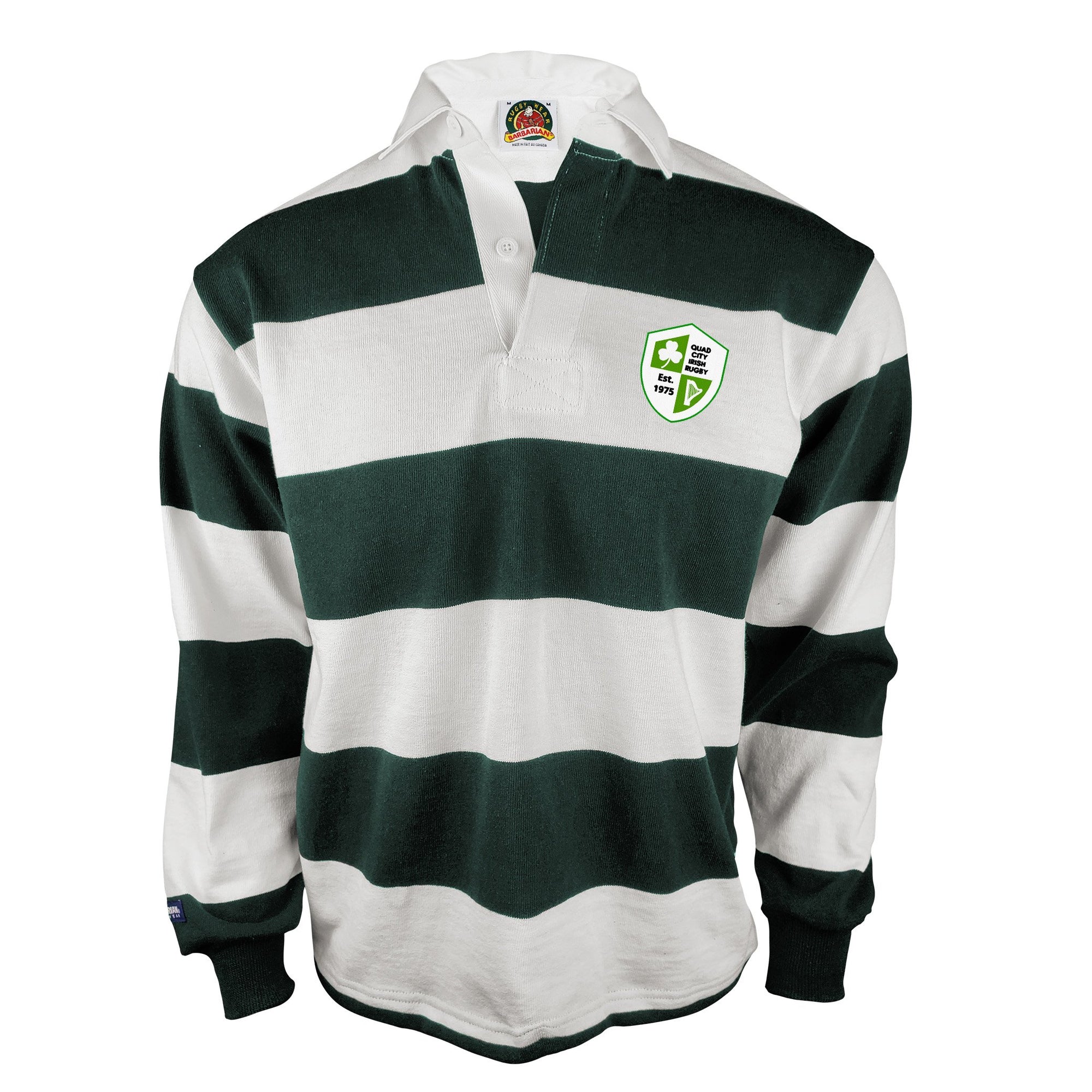 Rugby Imports Quad City Irish Traditional 4 Inch Stripe Rugby Jersey