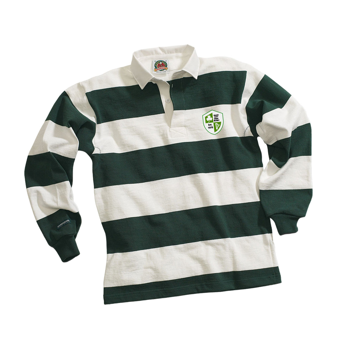 Rugby Imports Quad City Irish Traditional 4 Inch Stripe Rugby Jersey