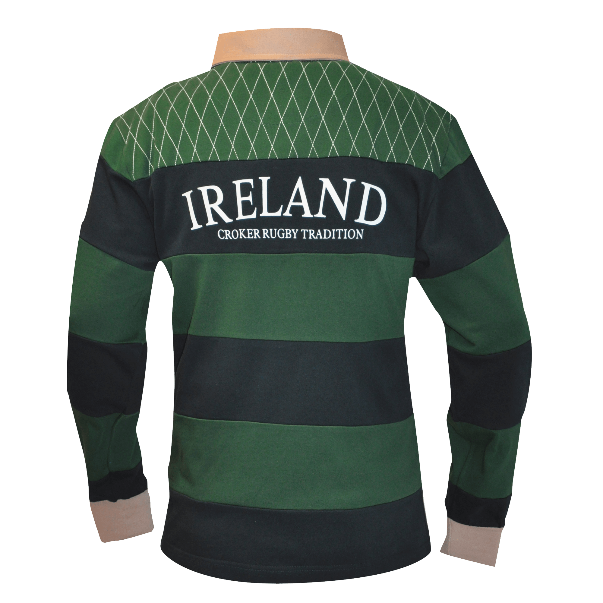 Ireland Grey Hoops Rugby Jersey - Rugby Imports