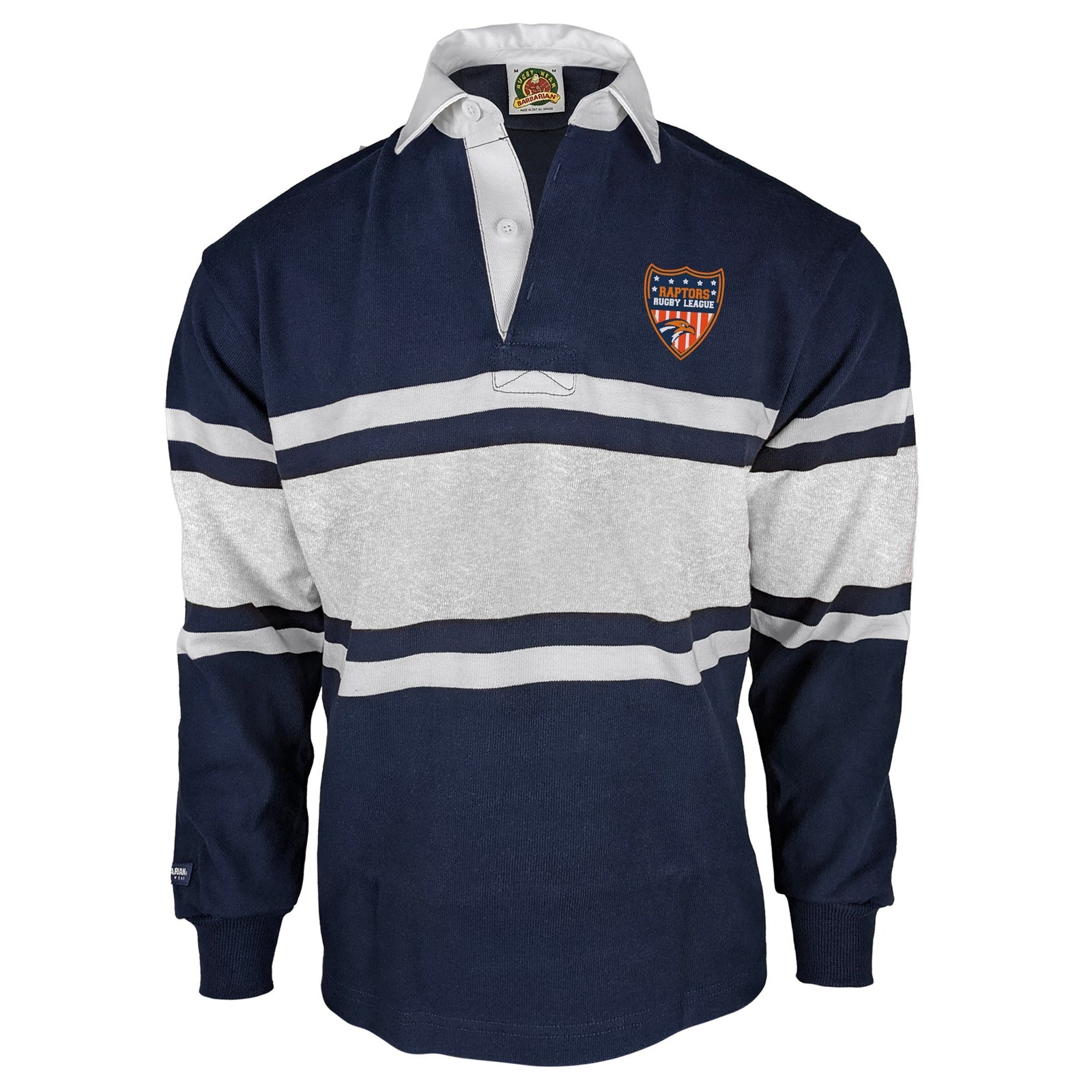 Rugby Imports Raptors RL Collegiate Stripe Rugby Jersey