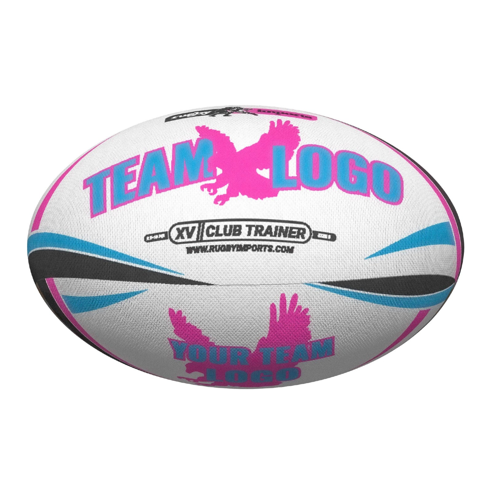 Rugby Imports RI XV Club Trainer Rugby Ball - Custom