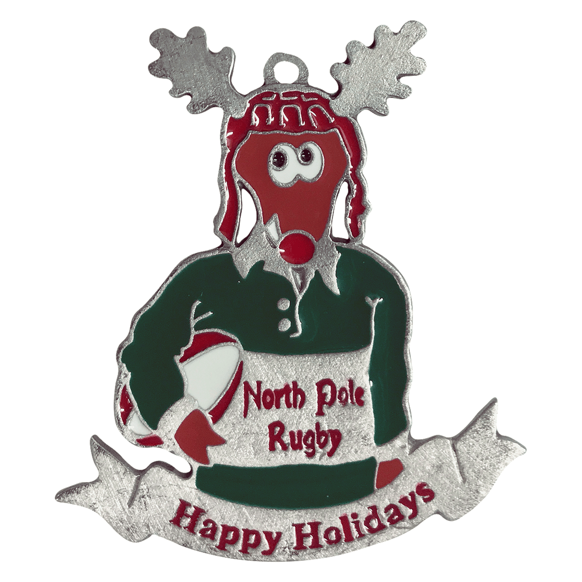 Rugby Imports Rugby Reindeer Holiday Ornament