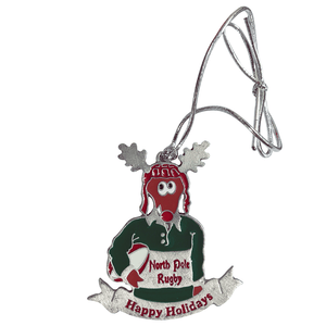 Rugby Imports Rugby Reindeer Holiday Ornament