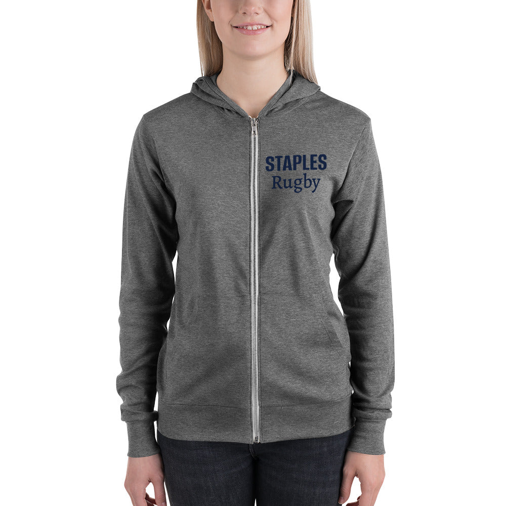 Rugby Imports Staples Women's Lightweight Zip Up Hoodie