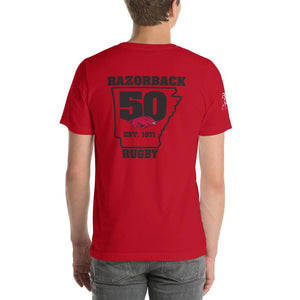 Rugby Imports U. of Arkansas Rugby 50th Anniversary Short-Sleeve Tee