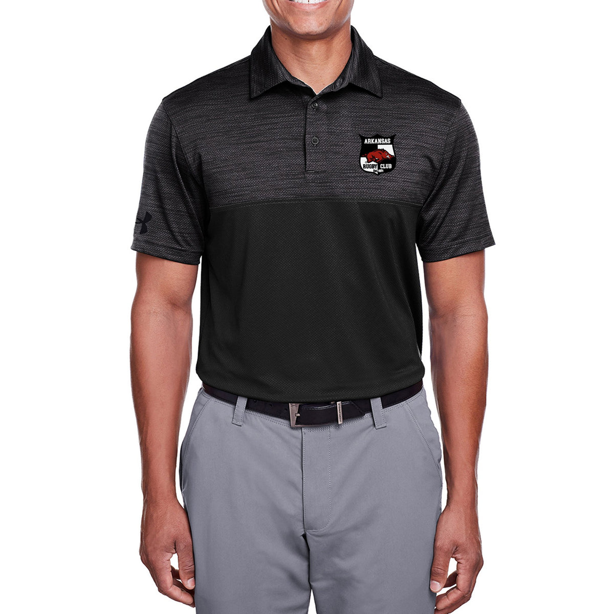 Rugby Imports U. of Arkansas Rugby Colorblock Polo