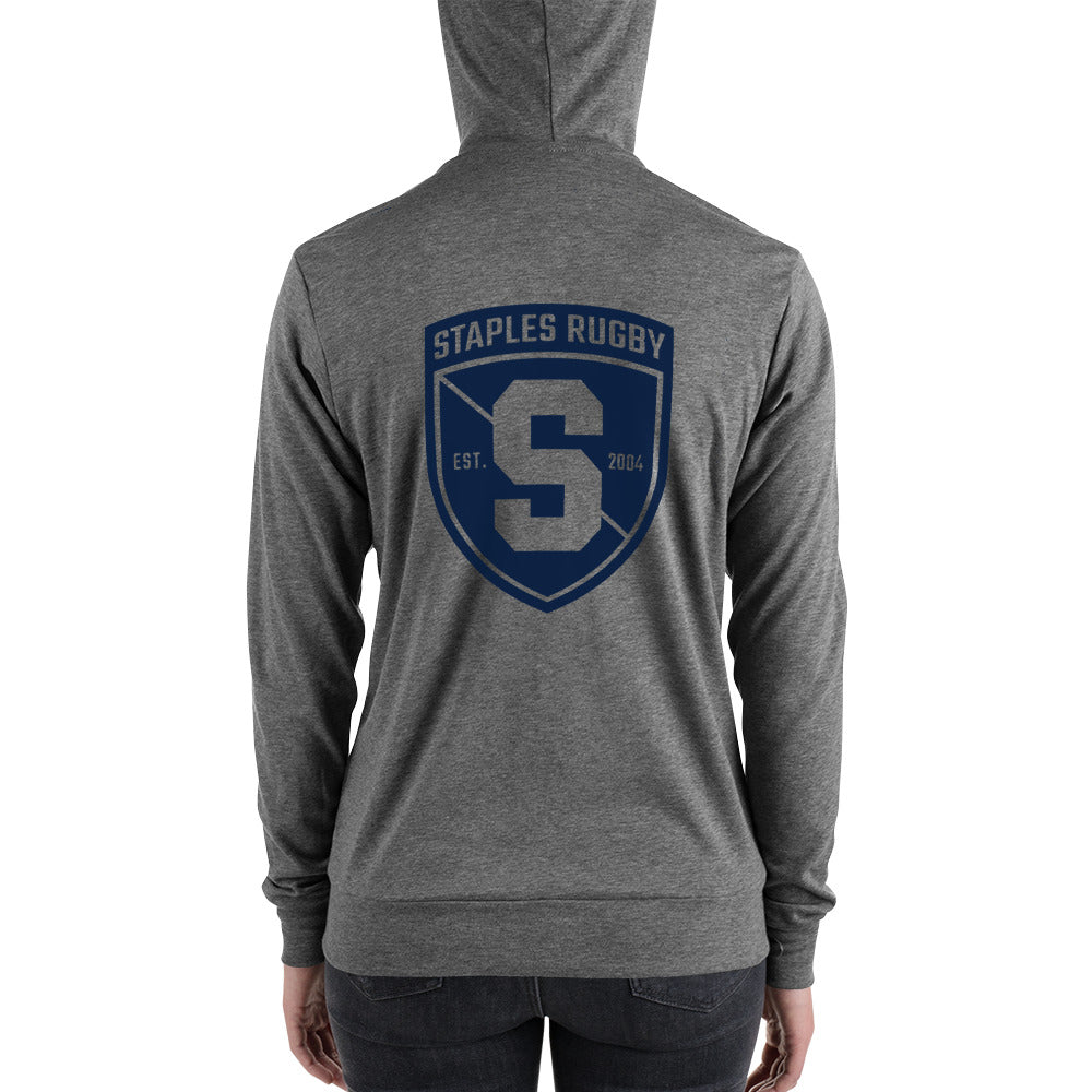 Rugby Imports Staples Women's Lightweight Zip Up Hoodie