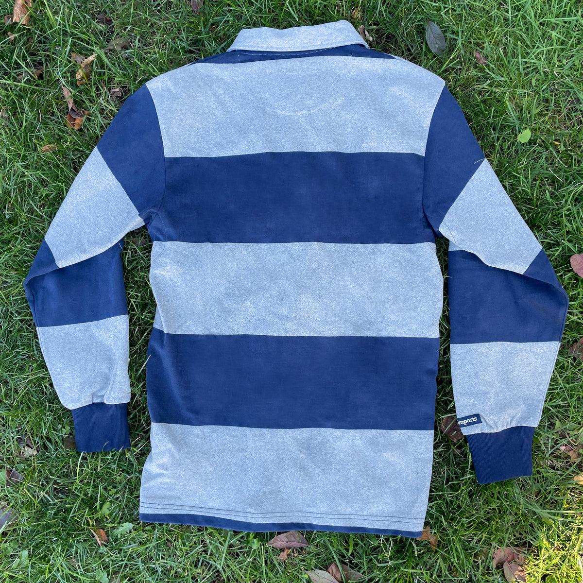 Rugby Imports USA Grey Hoops Rugby Jersey