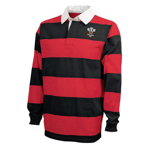 Rugby Imports Wales Hooped Rugby Shirt